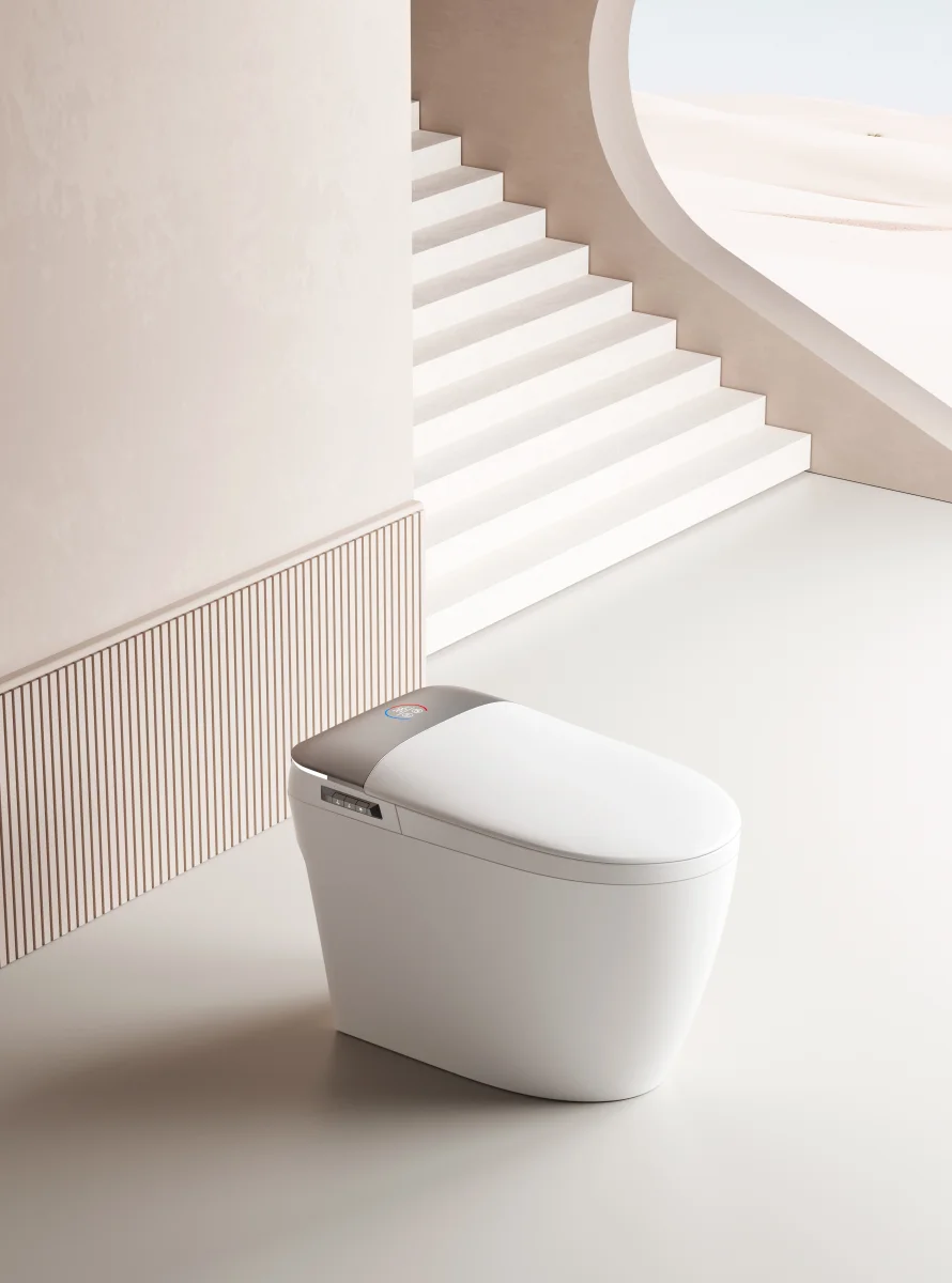 Умный унитаз-биде импульсный Ceruttispa ERSILIA Smart безободковый, электронный, с дистанционным управлением