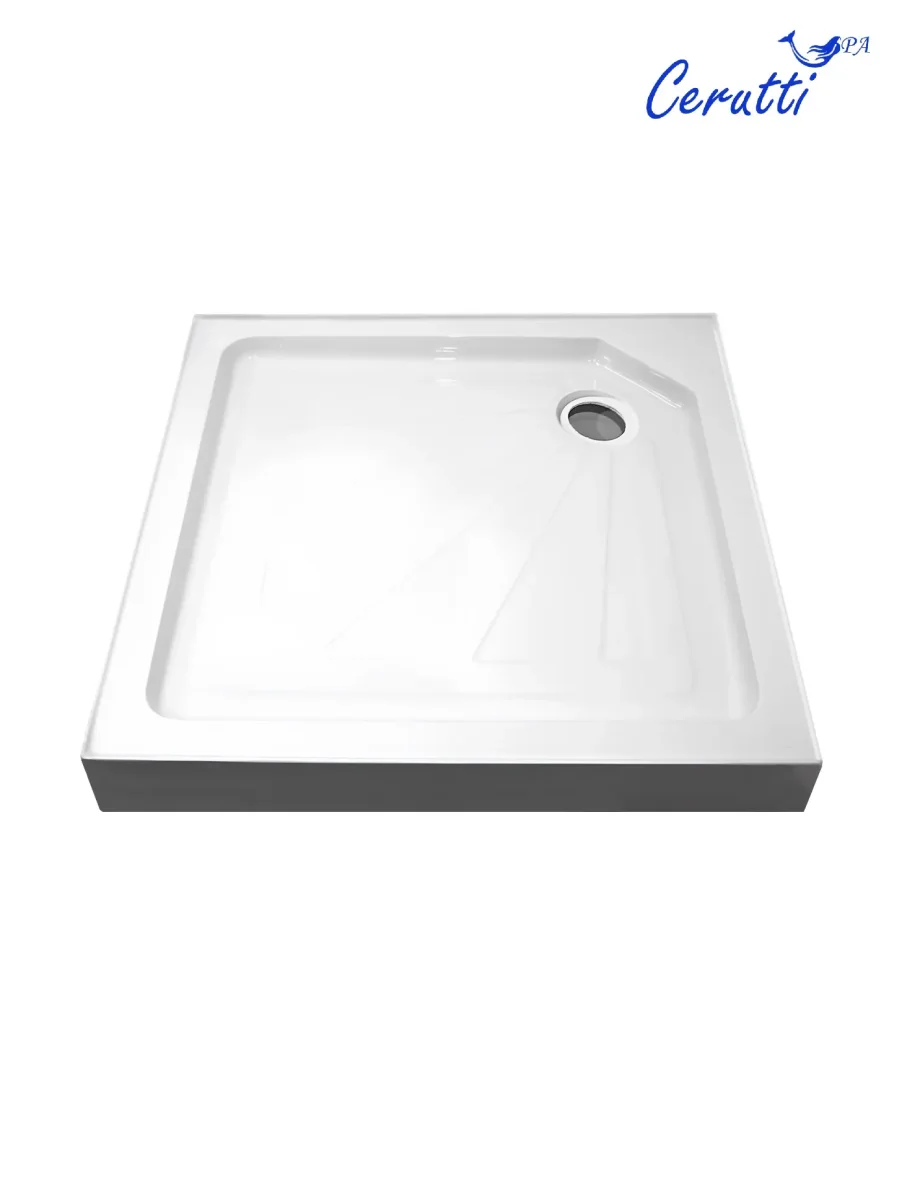 Душевой поддон квадратный CeruttiSPA Q91 белый 90х90х15 см