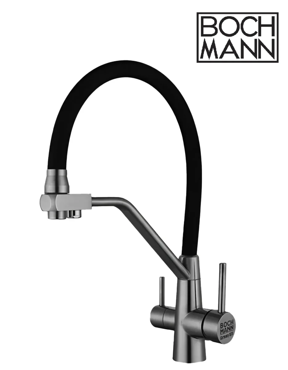 Комбинированный смеситель для кухни BOCH MANN ELSE GR с гибким изливом