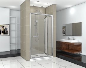 Дверь в нишу CeruttiSPA BELLA D81T, раздвижная, 80х195 см, прозрачное стекло