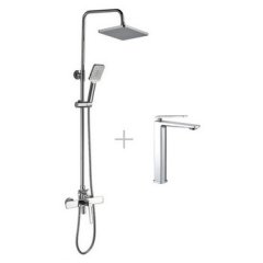 BOCH MANN Серия Chika душевая стойка BM8601 + смеситель XL для раковины  BM8590 (8601+8590)