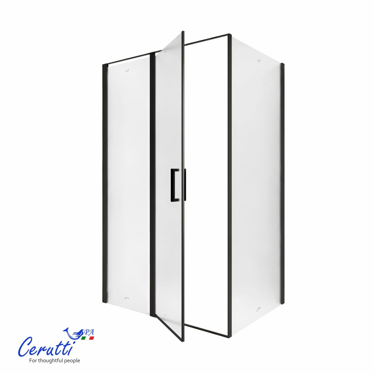 Душевое ограждение Cerutti SPA VICTORIA 120BF R (120x90x195), без поддона, матовое стекло 6 мм